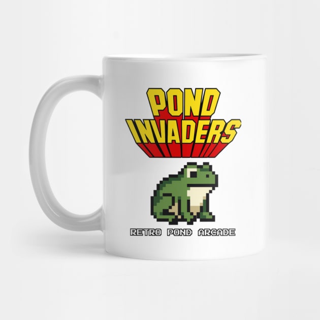 Pond Invaders – Retro Frog Arcade Parody by Stylecombinator